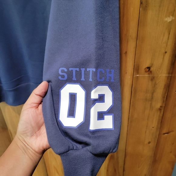 Stitch Graphic Women's Sweater - Blue - Picture 3 of 10